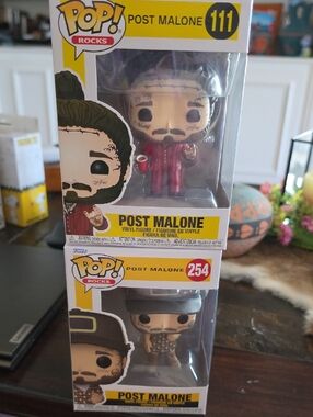 Funko Pop! Rocks Post Malone Vinyl Figure (Red Outfit) and Brown outfit #254,111